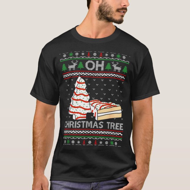Camiseta Oh Christmas Tree Cakes Debbie Becky Jen Cake Love (Frente)