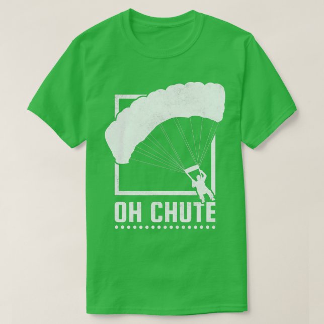 Camiseta Oh Chute Skydiving (Frente do Design)