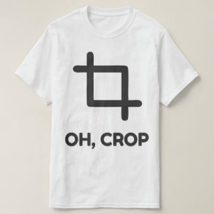 Camiseta Oh Crop Engraçado Fotografia Humor Fotógrafo