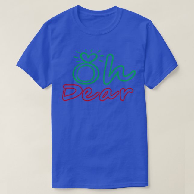 Camiseta Oh dear (Frente do Design)