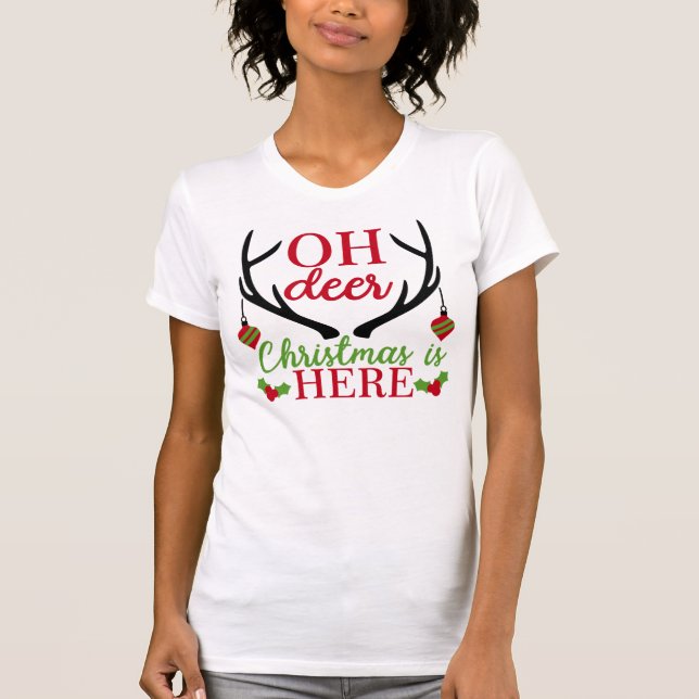Camiseta Oh Deer Christmas (Frente)