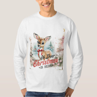 Camiseta Oh Deer Christmas está aqui