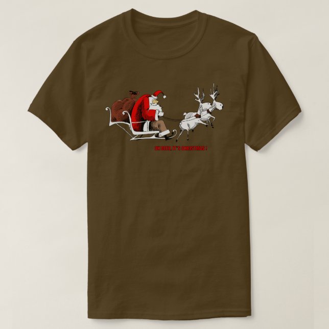 Camiseta Oh Deer É O Natal (Frente do Design)