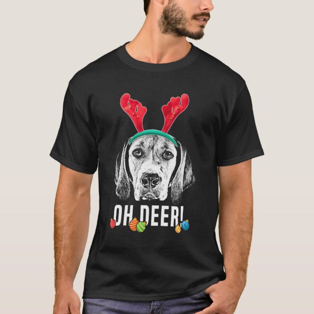 Camiseta Oh Deer Funny Harrier Xmas (Frente)
