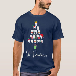 Camiseta Oh Dentistree Natal humor dentário Dift Halloween