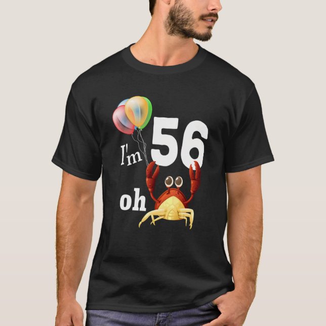 Camiseta Oh Droga, Eu Tenho 56 Anos 56 Anos De Idade Carang (Frente)