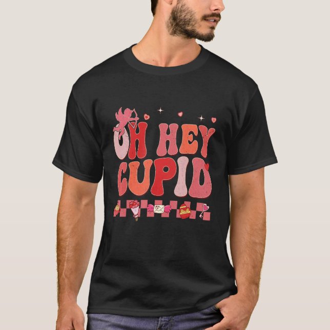 Camiseta Oh Ei Cupid Retro Groovy Casal M (Frente)