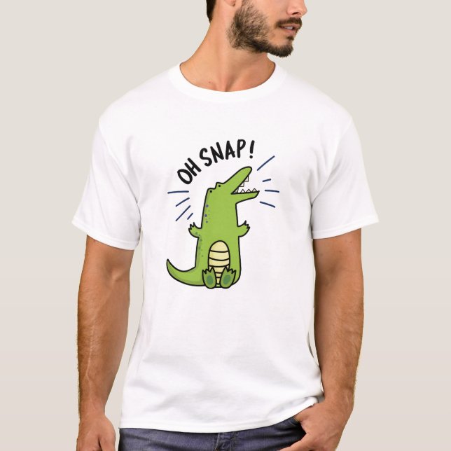 Camiseta Oh Encantamento Engraçado Crocodilo Pun (Frente)