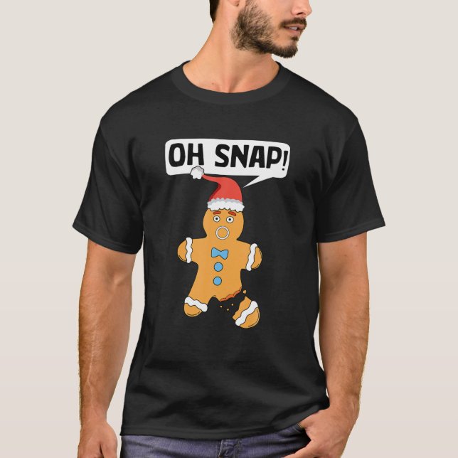 Camiseta Oh Engraçado Pão De Natal Engraçado Pão De Pão Que (Frente)