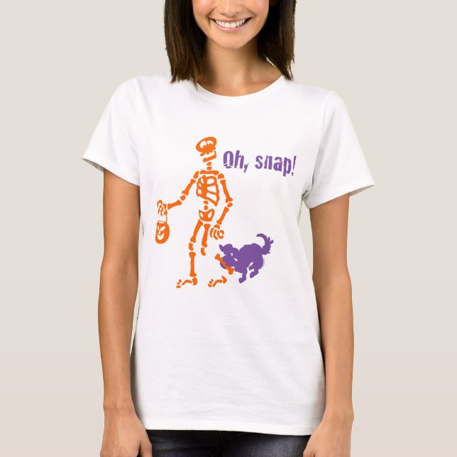 Camiseta Oh, esqueleto instantâneo (Frente)
