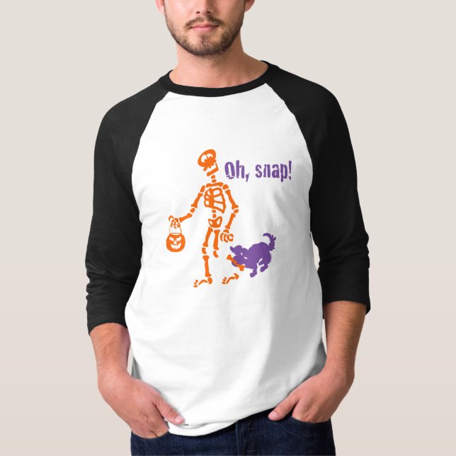 Camiseta Oh, esqueleto instantâneo (Frente)