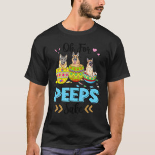Camiseta Oh For German Shepherd Sake Easter Bunny Ear Egg