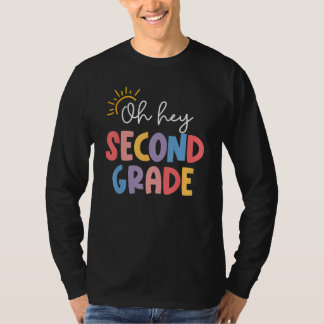 Camiseta Oh Hey Second Grade Teacher Student 2nd Kids Back 