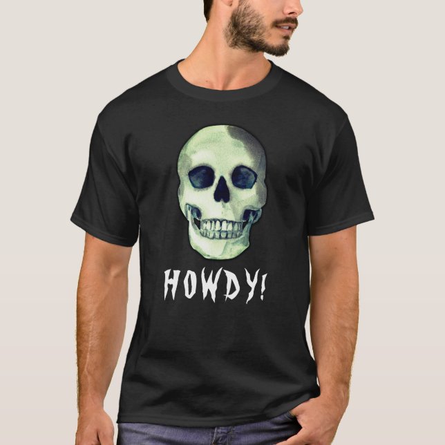 Camiseta OH! Humor negro esquisito e engraçado do crânio (Frente)