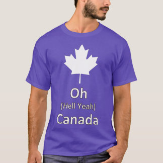 Camiseta Oh Inferno Sim Canadá - 150 Anos de canadense engr