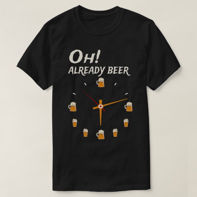 Camiseta Oh já Beer o Clock (Frente do Design)