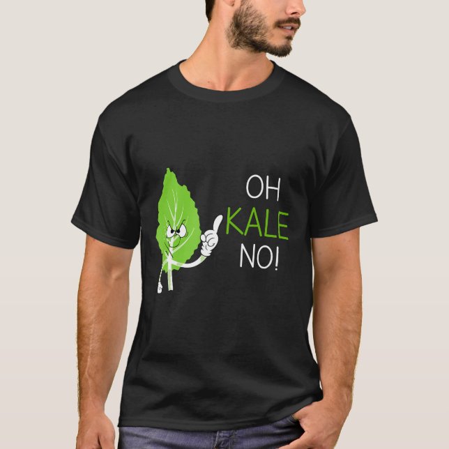 Camiseta Oh Kale No Vegan Pun Gift Para Vegetariana (Frente)
