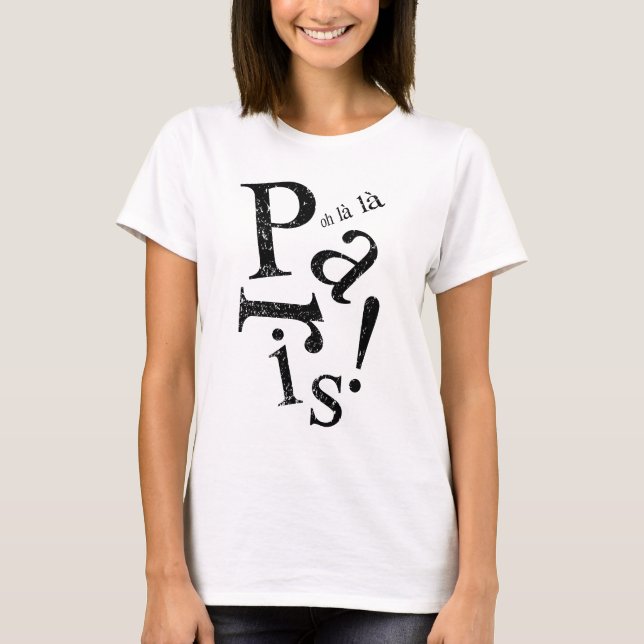 Camiseta Oh la Paris (Frente)