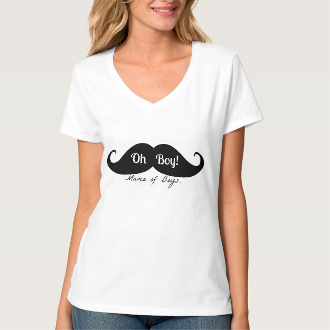 Camiseta Oh! Mama do t-shirt dos meninos (Frente)