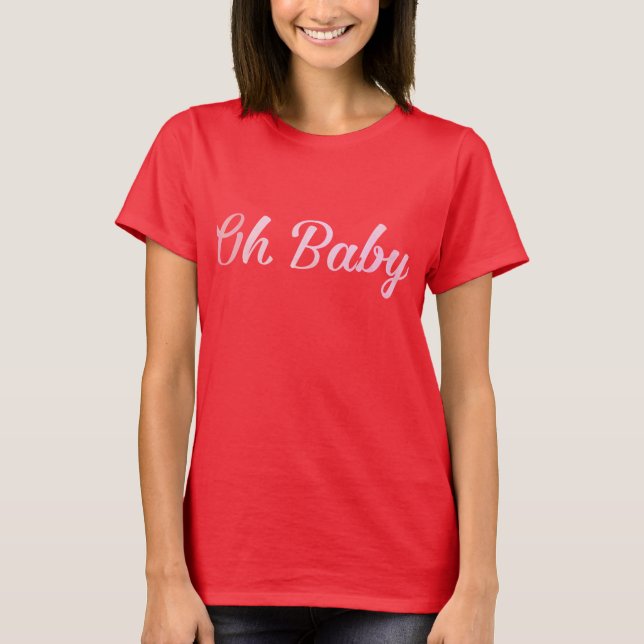 Camiseta Oh Menina Personalizada Rosa Menina (Frente)