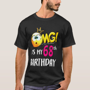 Camiseta Oh, meu aniversário de 68 anos