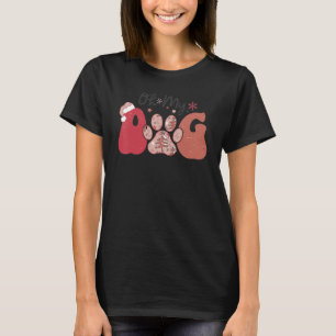 Camiseta Oh Meu Cachorro Feliz Papais noeis De Natal Paws R