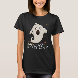 Camiseta Oh Meu Deus Fantasma Halloween Surpreendeu Fantasm