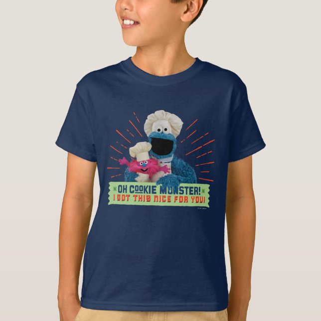 Camiseta Oh Monstro das Bolachas! Eu Tenho Isso Legal Para  (Frente)
