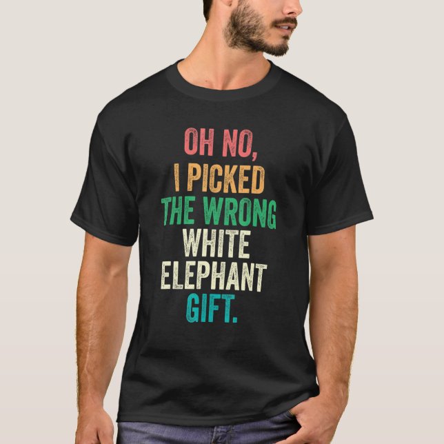 Camiseta Oh Não, Eu Peguei O Gift_2 Do Elefante Branco Erra (Frente)