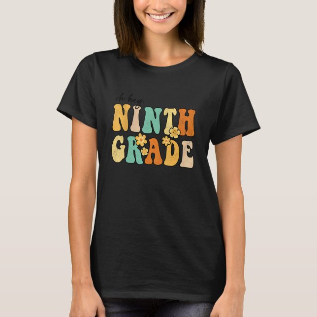 Camiseta Oh, Nono Grau Groovy de Volta aos Professores da E (Frente)