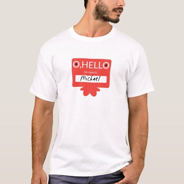Camiseta Oh olá! meu nome é Michael (Frente)