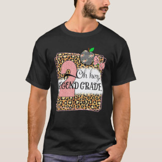 Camiseta Oh Olá Segunda Série Leopardo Volta às Aulas Crian