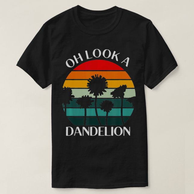 Camiseta Oh, Olhe Um Dandelion Memória Planta Flor Presente (Frente do Design)