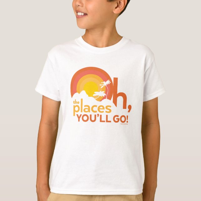 Camiseta Oh, Os Lugares Que Você Vai! Tipografia Paisagem (Frente)