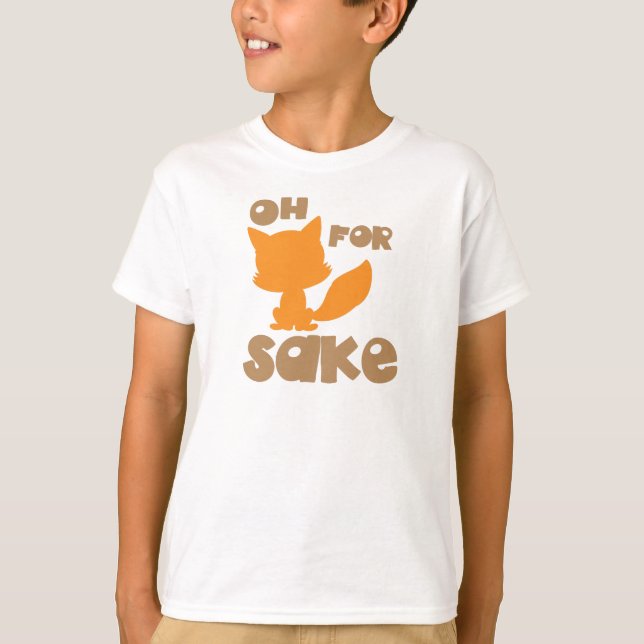 Camiseta Oh Para Fox Sake, Fox Silhouette, Woodland Animal (Frente)