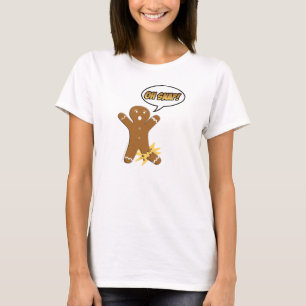 Camiseta Oh pé quebrado engraçado de homem de