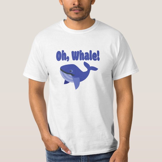 Camiseta Oh, Piada de Baleia Engraçada (Frente)