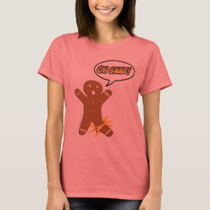 Camiseta Oh pressão! Homem de pão-de-espécie engraçado