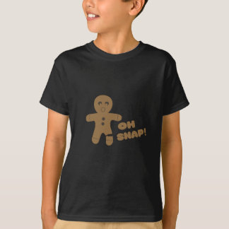 Camiseta oh pressão, homem de pão-de-espécie, Feliz Natal