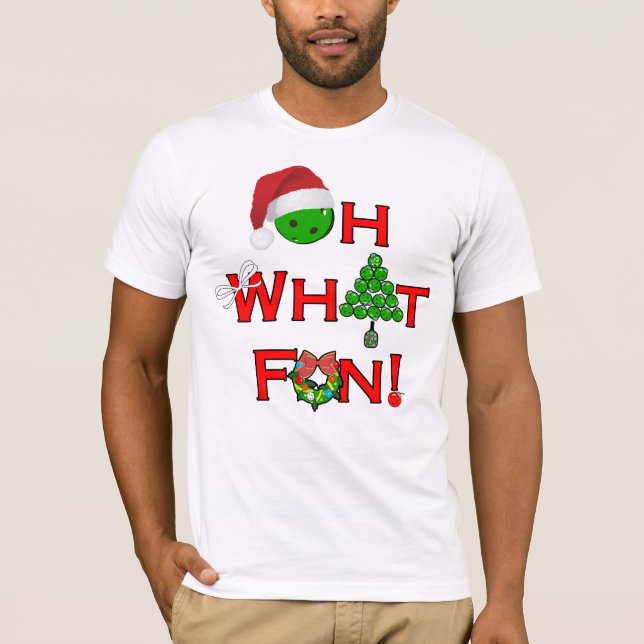 Camiseta Oh, Que Bola De Natal Divertida (Frente)