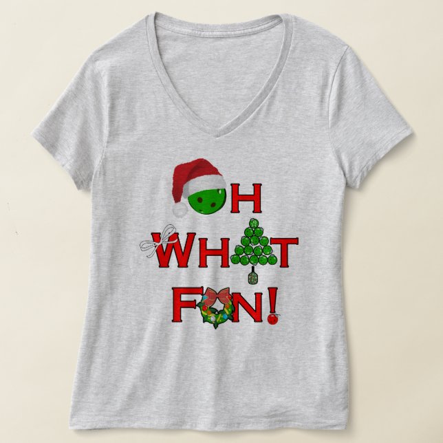 Camiseta Oh, Que Bola De Natal Divertida (Postura )