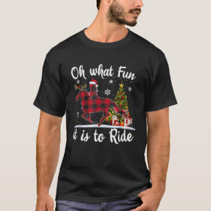 Camiseta Oh Que Diversão É Cavalgar Cowgirl Com Cavalos Chr