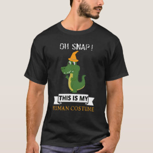 Camiseta Oh Que Legal Jacaré Verde Esse É Meu Disfarce Huma