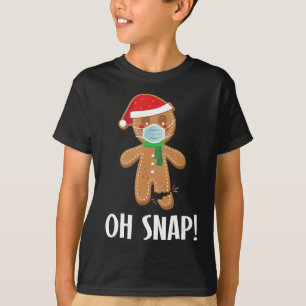 Camiseta Oh, salto presente mascarado de pão de christma