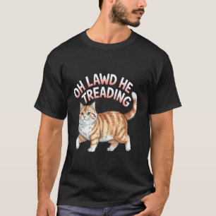 Camiseta Oh Senhor Ele Pisando Gordo Gato Caminhando Meme F