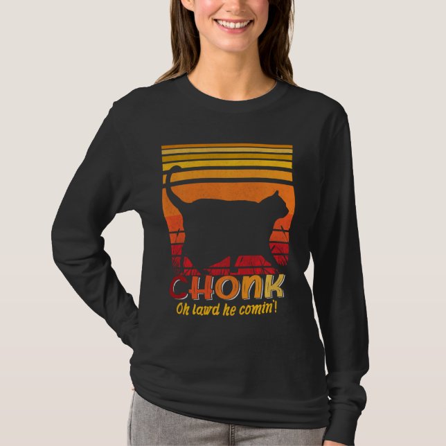 Camiseta Oh Senhor Ele Vindo Chonk Scale Meme Meme (Frente)