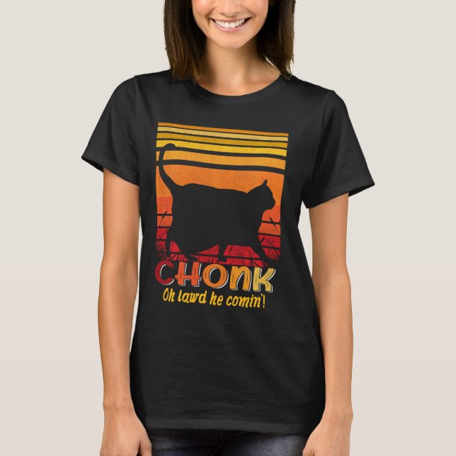 Camiseta Oh Senhor Ele Vindo Chonk Scale Meme Meme (Frente)