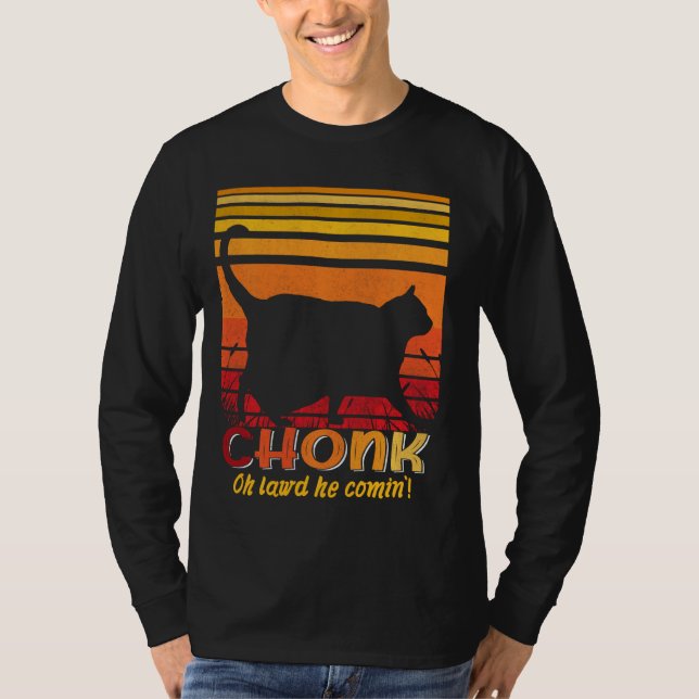 Camiseta Oh Senhor Ele Vindo Chonk Scale Meme Meme (Frente)