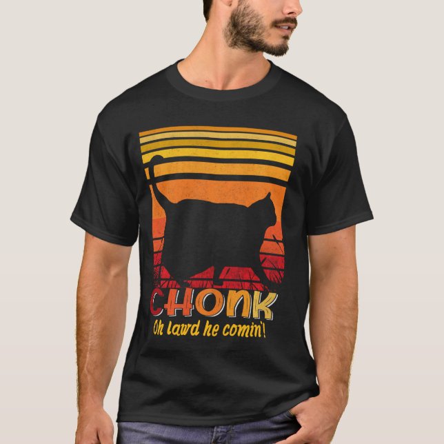 Camiseta Oh Senhor Ele Vindo Chonk Scale Meme Meme (Frente)