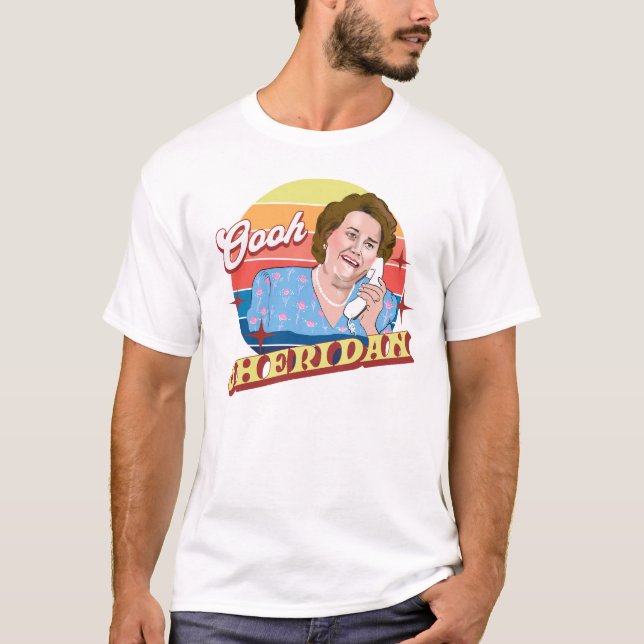 Camiseta Oh Sheridan Sra. Hyacinth Buquê Balde (Frente)